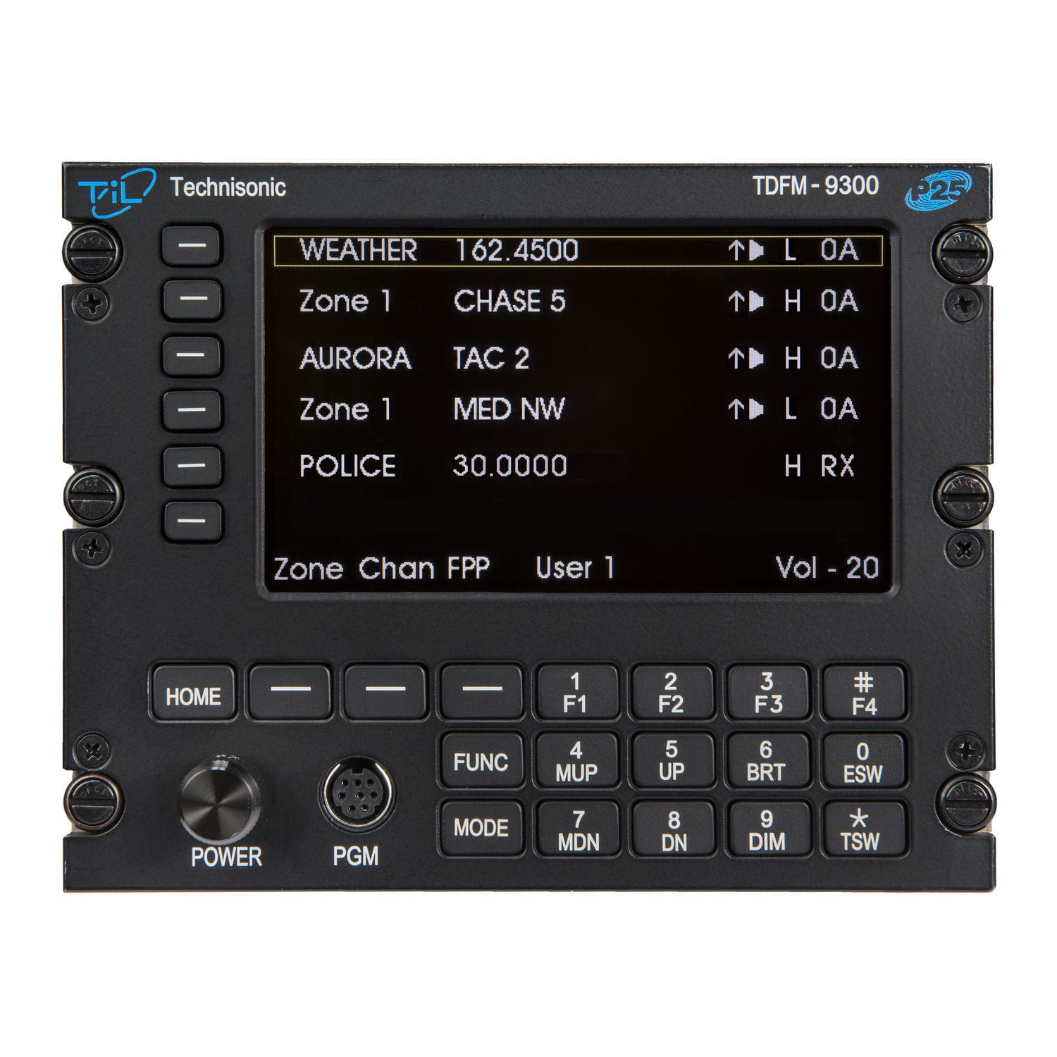 AM音频面板 - TDFM-9300 - Technisonic Industries Ltd. - UHF / VHF / 飞机
