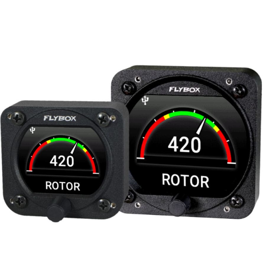 数字转速表 - Omnia ROTOR - Flybox Avionics - 发光