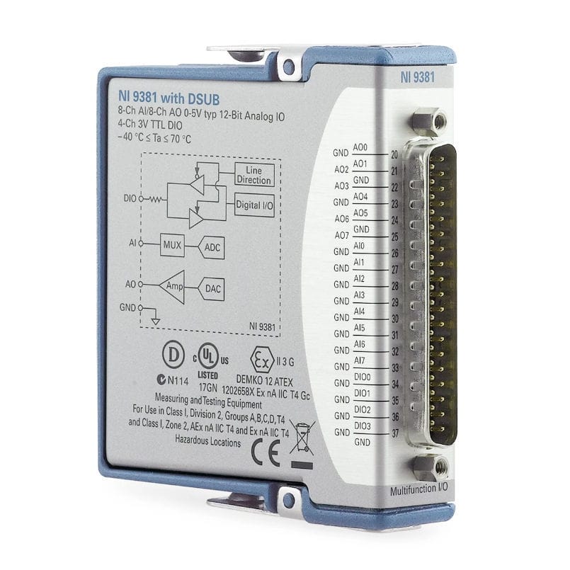 航空航天用途数据采集系统 - C - National Instruments - 数字I/O端口 / 模拟输入