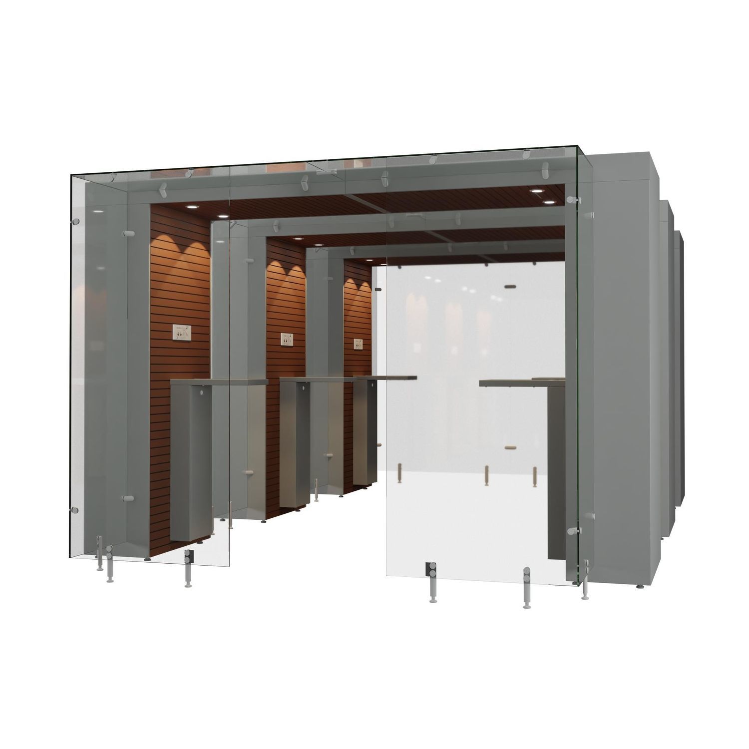 机场吸烟室 - 3SP AREA 3.2 M - Longhi Air - 室内 / 模块化设计 / MDF
