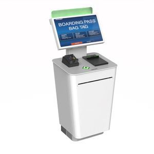 带条形码读取器登机办理终端