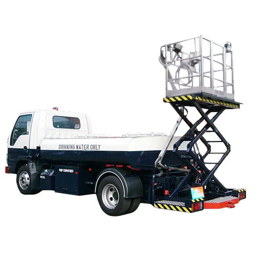 自推式饮用水车 - AEROMOBILES PTE LTD - 带有流量计 / 带升降平台 / 机场