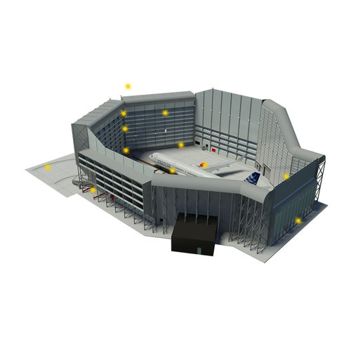 地面助跑围墙 - 4-SIDED BDI GRE 360 - BLAST DEFLECTORS, INC.