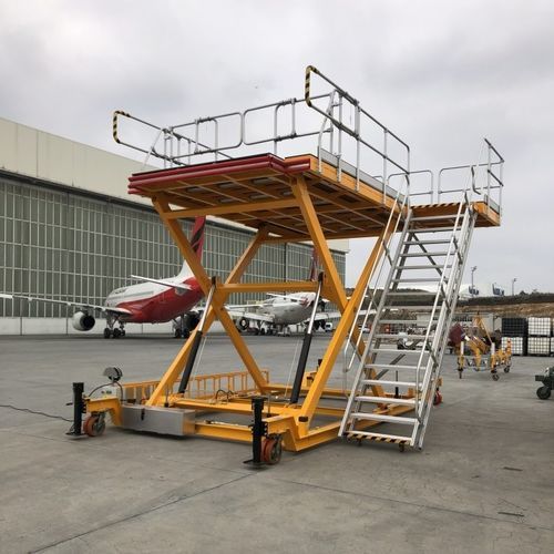 剪叉式升降装卸机 - MAKRO AERO - 用于货物 / 液压 / 机场