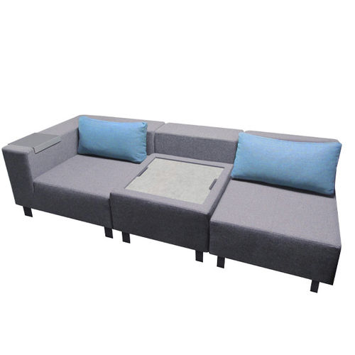 机场长凳 - 90deegree - SMV SITZ- & OBJEKTMÖBEL GMBH - 木质 / 布料 / 带扶手