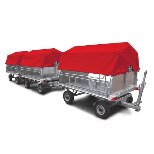跑道行李车 - CARGO1712B - TIPS GSE - 4轮 / 带篷布