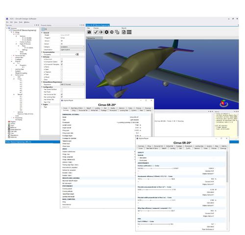 数据分析软件 - ADS - Reverse Engineering - OPTIMAL AIRCRAFT DESIGN - 飞行分析 / 模型制作 / 无人机