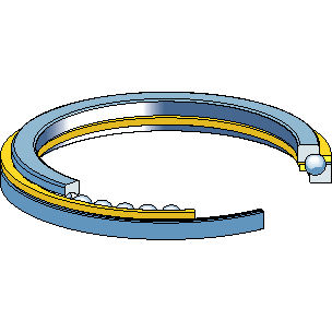 滚珠推力轴承 - SKF AEROSPACE - 角接触 / 用于高速运转 / 低摩擦