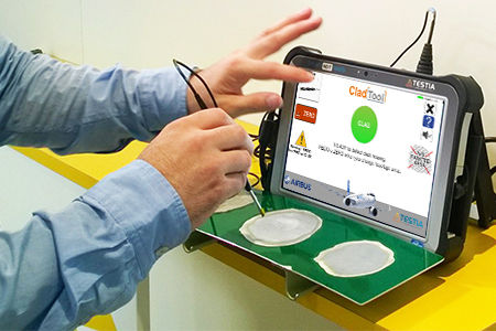 接触式测厚规 - Smart UE1 - TESTIA - 用于航空工程