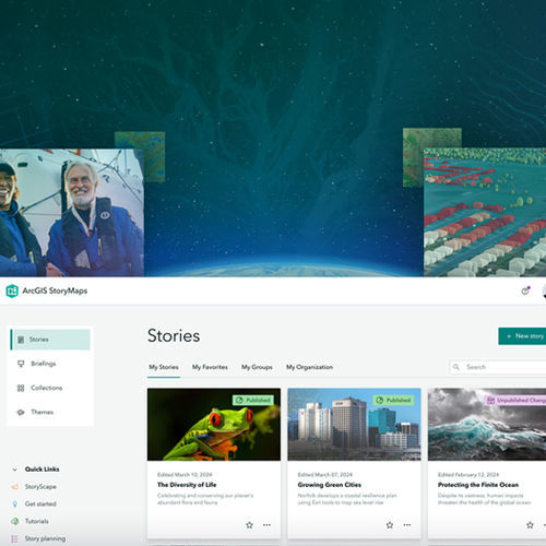 测绘软件 - ArcGIS StoryMaps - ENVIRONMENTAL SYSTEMS RESEARCH INSTITUTE, INC. - 数据管理 / 分析 / 设计