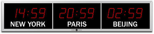 机场时钟 - LEDI®WORLD 7 - GORGY TIMING - 数字 / 石英