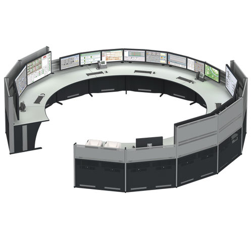 独立型空中交通管制台 - Cicon - KNURR TECHNICAL FURNITURE GMBH - 直线型 / 无存储 / 塔台