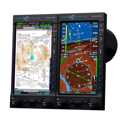 飞机MFD - EVOLUTION 1500 MAX - Aspen Avionics, Inc. - 液晶
