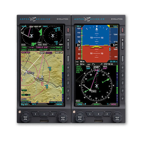 直升机PFD - EVOLUTION 2000H - Aspen Avionics, Inc. - 液晶 / LED式 / 28V