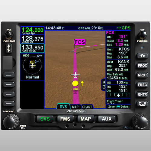 GPSNAV/COM - IFD550 - Avidyne - 面板式 / 飞机