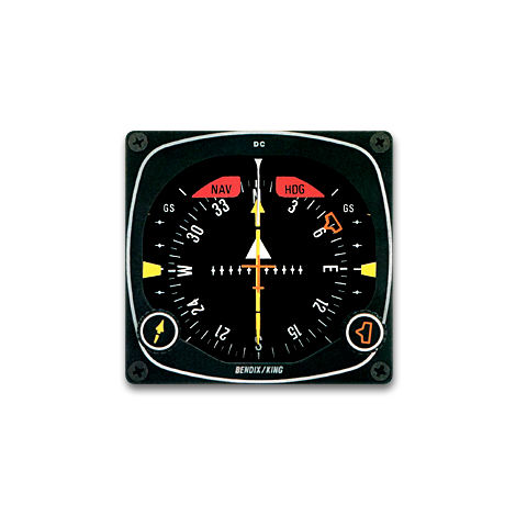模拟航向指示器 - KCS 55A - Bendix/King by Honeywell - 飞机 / 发光