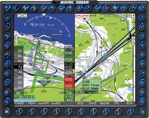 飞机MFD - MT VisionAir X MFD Light - Moving Terrain Air Navigation Systems AG