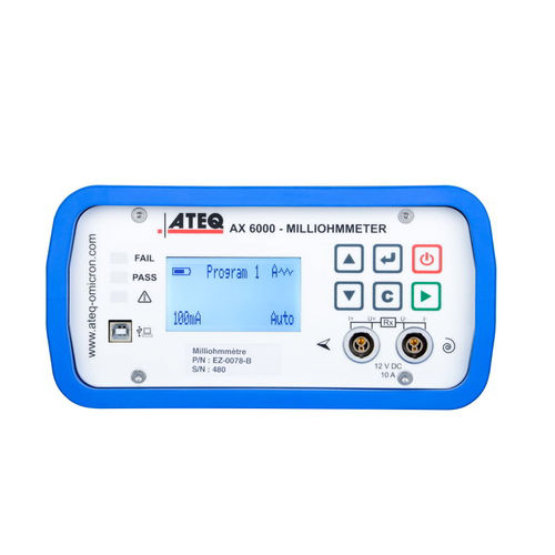 便携式毫欧表 - AX 6000 - ATEQ Aviation Division - 4 线式 / 用于航空工业