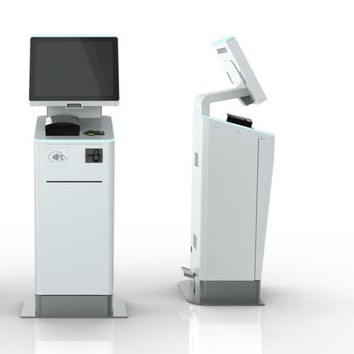 带条形码读取器登机办理终端 - V-mobile - EMBROSS - 带打印机 / 带护照读取器 / 带银行卡付款系统