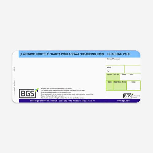 登机牌 - SECURITY LABEL GmbH