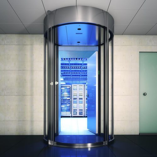 安全旋转门 - Circlelock Combi - Boon Edam - 机场