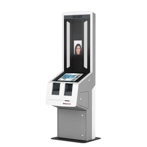 带打印机登机办理终端 - EASYKIOSK - secunet Security Networks AG - 带护照读取器 / 落地 / 机场