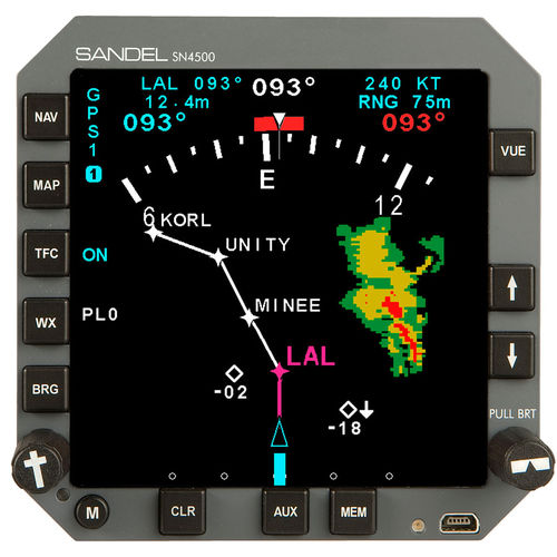 导航显示器导航显示器 - SN4500 - Sandel Avionics - 飞机 / 液晶 / LED背光