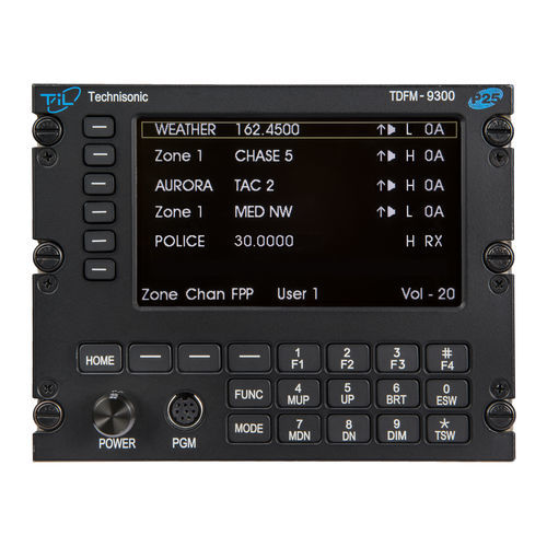 AM音频面板 - TDFM-9300  - Technisonic Industries Ltd. - UHF / VHF / 飞机