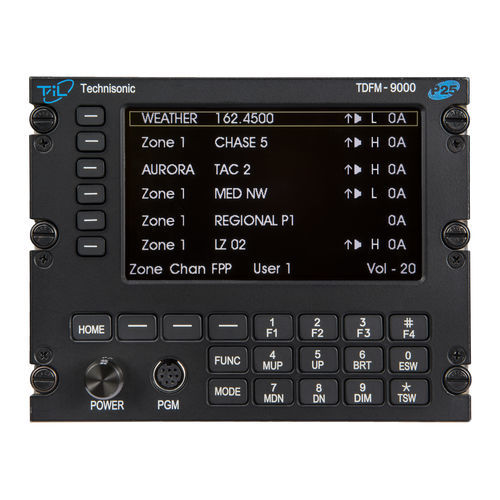 AM音频面板 - TDFM-9000  - Technisonic Industries Ltd. - UHF / VHF / 飞机