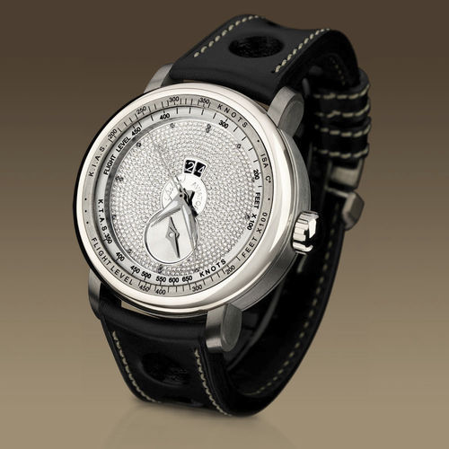 飞行员手表 - Aviator I Dual time Jewellery - YESLAM GENEVE - 带空速测量 / 双时区