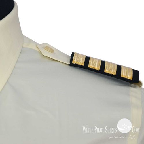 女式制服 - Yellow  - Whitepilotshirt.com - 用于飞行员 / 棉质