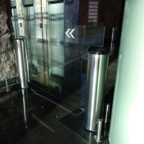 机场大门 - GlasStile S - Gunnebo Entrance Control - 滑动式 / 不锈钢 / 自动