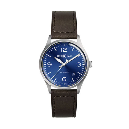 飞行员手表 - BR V1-92 BLUE STEEL - BELL & ROSS - 秒表 / 自动上弦