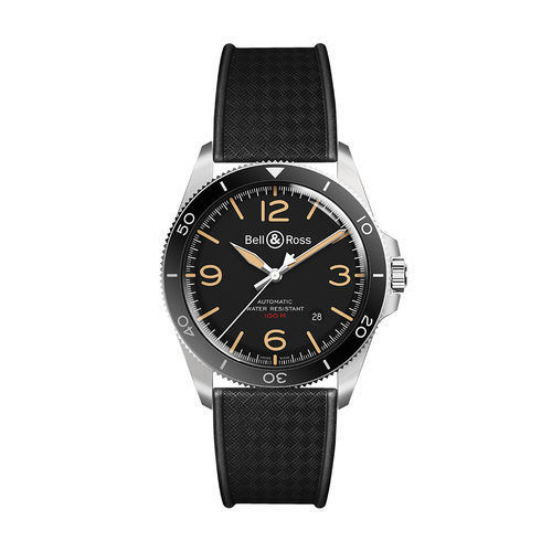 飞行员手表 - BR V2-92 STEEL HERITAGE - BELL & ROSS - 秒表 / 自动上弦