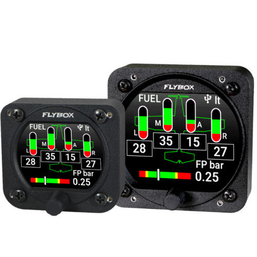 电子姿态仪 - Omnia Fuel L-P series - Flybox Avionics - 发光