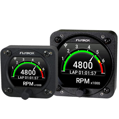 数字转速表 - Omnia RPM - Flybox Avionics - 发光