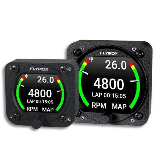 数字转速表 - Omnia RPM-MAP - Flybox Avionics - 发光