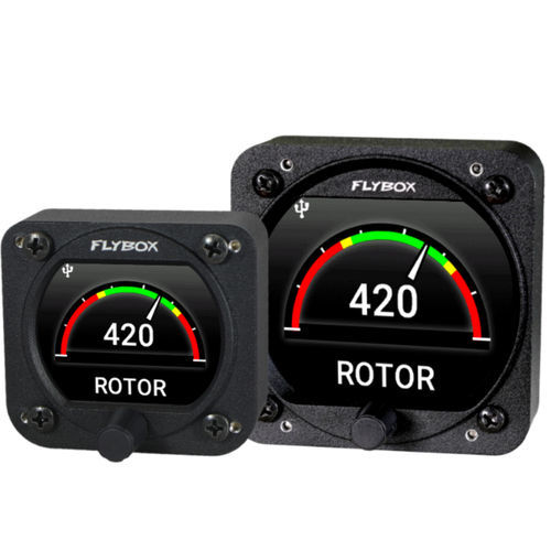 数字转速表 - Omnia ROTOR - Flybox Avionics - 发光