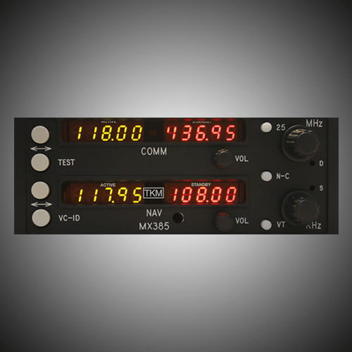 下滑NAV/COM - MX385  - TKM Avionics - 面板式 / 飞机