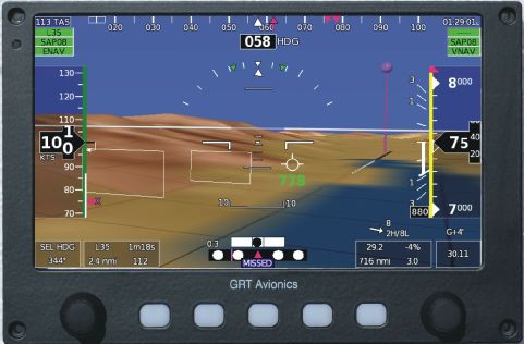 飞机EFIS - Horizon EX  - GRT Avionics - 800 x 480 / 触摸屏