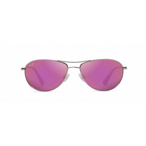 太阳眼镜 - BABY BEACH - Maui Jim Sunglasses - 用于飞行员 / 金属 / 银制