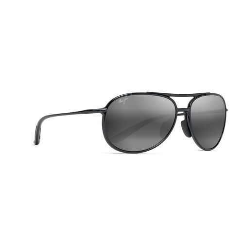 太阳眼镜 - ALELELE BRIDGE - Maui Jim Sunglasses - 用于飞行员 / 橡胶 / 钛