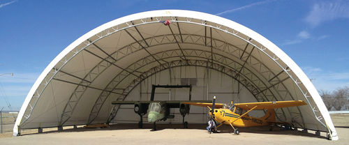 轻型飞机机库 - ClearSpan Fabric Structures - 直升机 / 开放式 / 机场