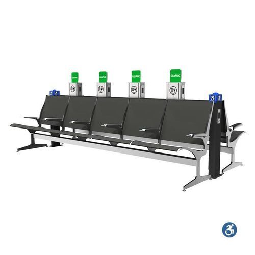 机场充电站 - HOLLAND SEATBACK - Parabit Systems - 联排座椅 / 手机 / 手提电脑