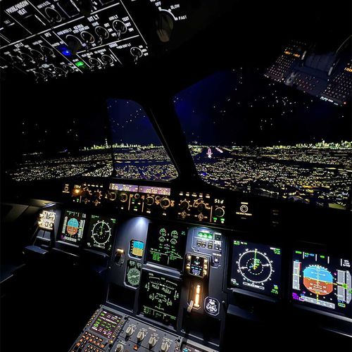 飞行模拟器 - A320 Home &amp; Business Simulator - Elite Simulation Solutions - 用于研究开发 / 娱乐模拟器 / 封闭式驾驶舱