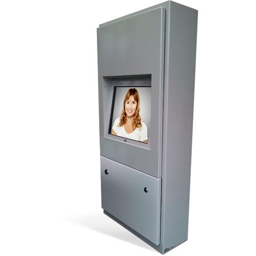 落地排队栏 - Outdoor kiosk - Telemedium / Teleportel - 壁挂 / 触摸屏 / 机场