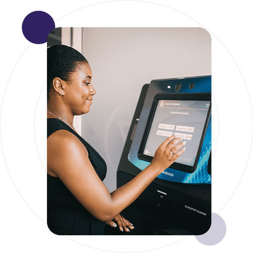 落地排队栏 - Telecom SIM - Wavetec - 触摸屏 / 机场