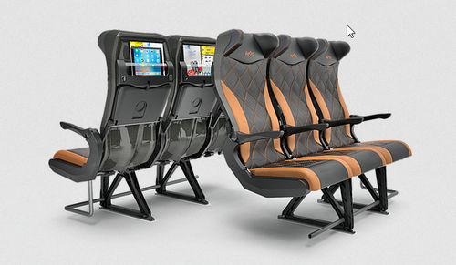 机舱座椅 - Carbon - Airgo Design Pte. Ltd. - 用于经济舱 / 带扶手