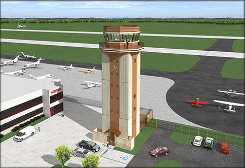 机场控制塔 - McKinney  - AJT Engineering - 空中交通管制