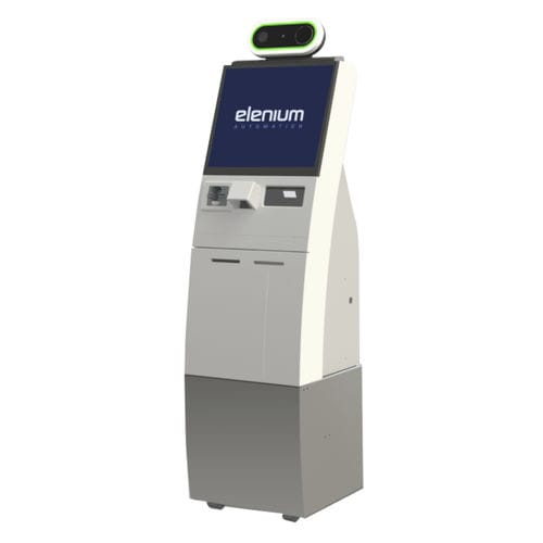 带打印机登机办理终端 - Elenium Automation - 带有登机牌读取器 / 台面式 / 机场